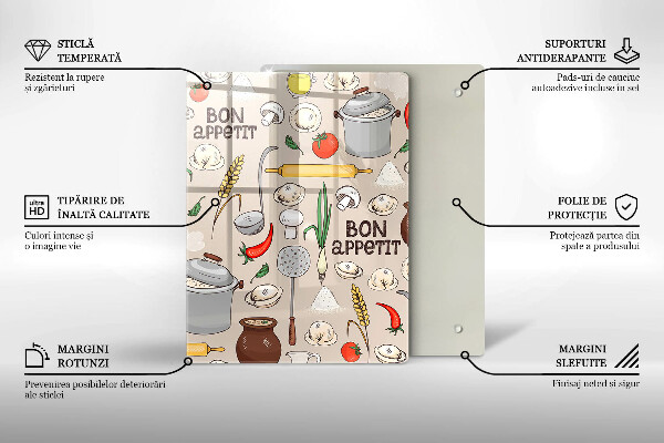Glass worktop saver Kitchen illustration