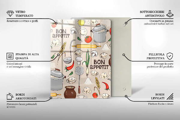 Glass worktop saver Kitchen illustration