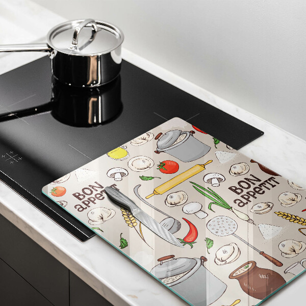 Glass worktop saver Kitchen illustration