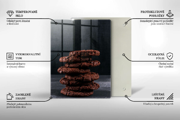 Glass worktop saver Chocolate cookies