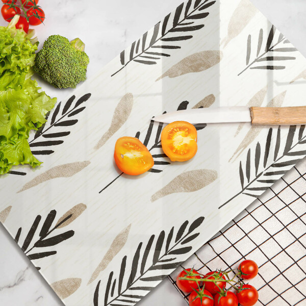 Glass worktop saver Boho plants