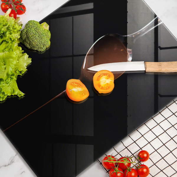 Glass worktop saver Spoon of chocolate