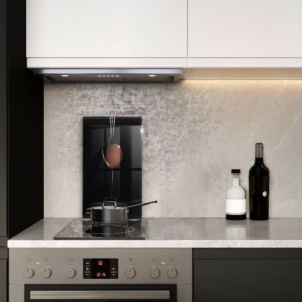 Glass worktop saver Spoon of chocolate