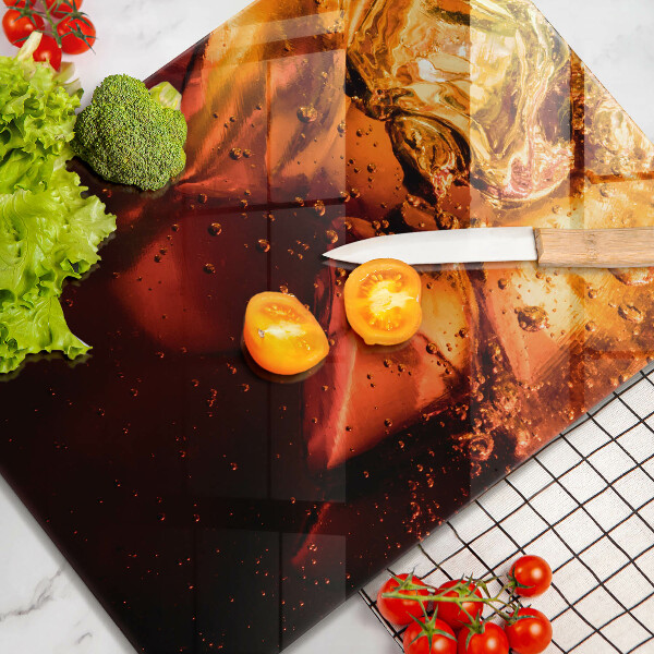 Glass worktop saver Cola drink with ice