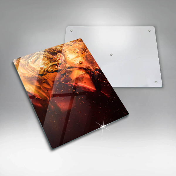 Glass worktop saver Cola drink with ice