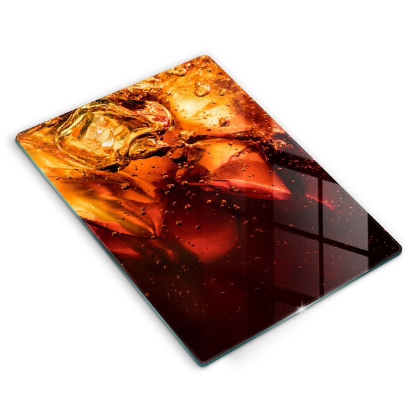 Glass worktop saver Cola drink with ice