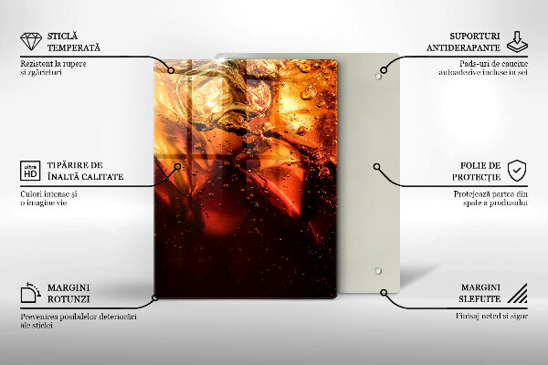 Glass worktop saver Cola drink with ice