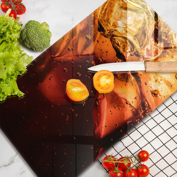 Glass worktop saver Cola drink with ice