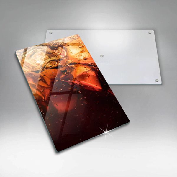 Glass worktop saver Cola drink with ice