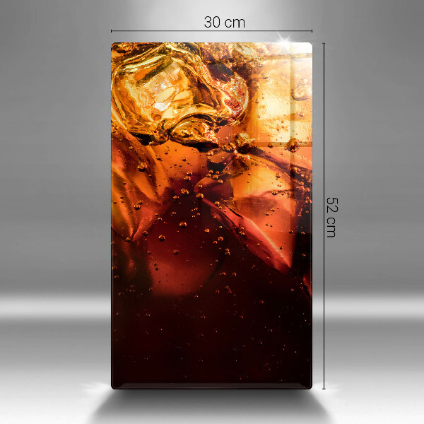 Glass worktop saver Cola drink with ice