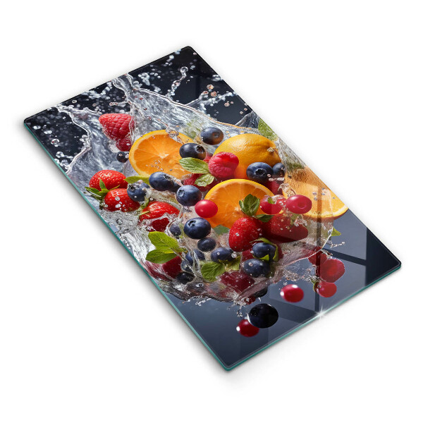 Glass worktop saver Fruit in water