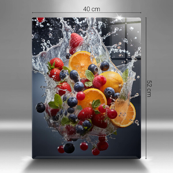 Glass worktop saver Fruit in water