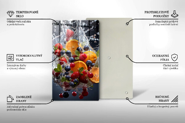 Glass worktop saver Fruit in water