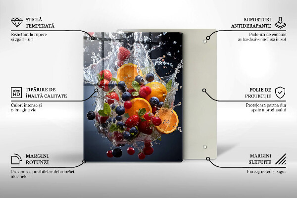 Glass worktop saver Fruit in water