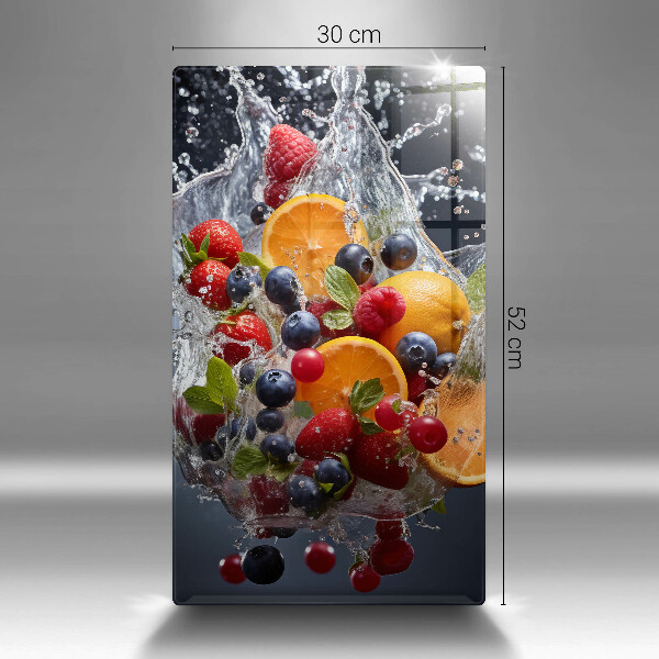 Glass worktop saver Fruit in water