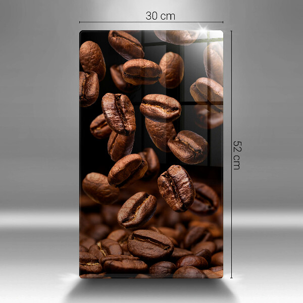Glass worktop saver Brown coffee beans