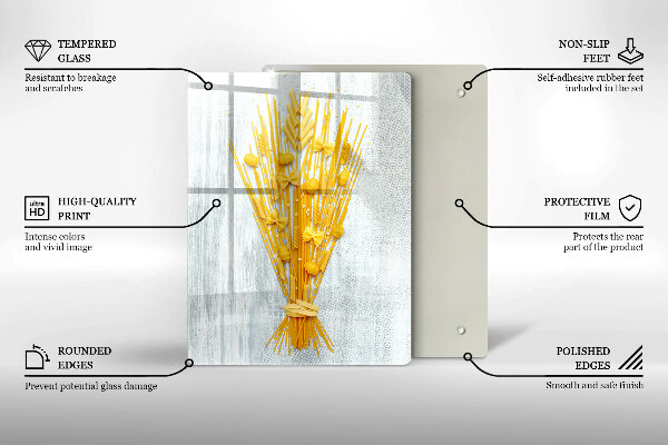 Glass worktop saver Pasta