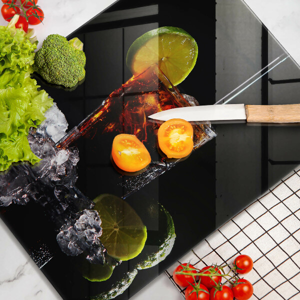 Glass worktop saver An earthly drink with ice