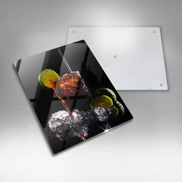 Glass worktop saver An earthly drink with ice