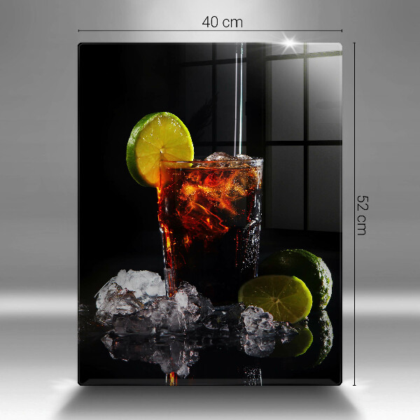 Glass worktop saver An earthly drink with ice