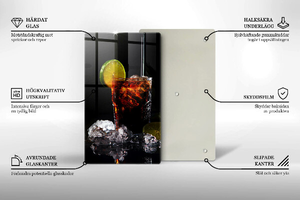 Glass worktop saver An earthly drink with ice