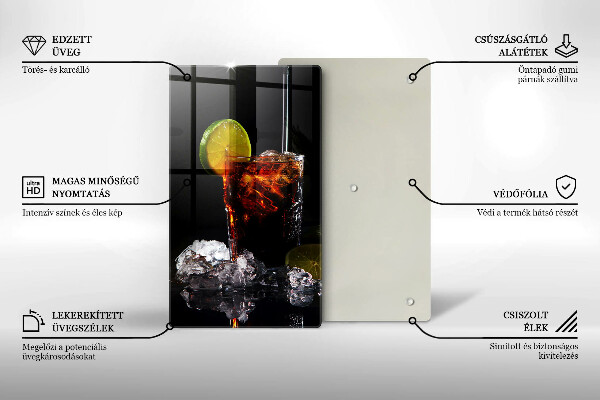 Glass worktop saver An earthly drink with ice