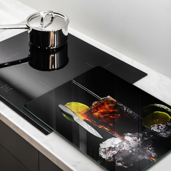 Glass worktop saver An earthly drink with ice