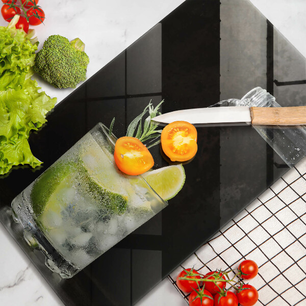 Glass worktop saver A glass of water