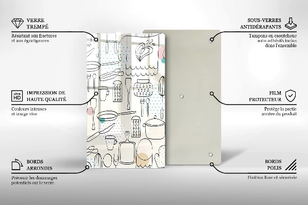 Glass worktop saver Kitchen accessories