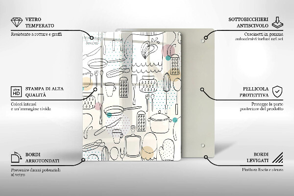 Glass worktop saver Kitchen accessories