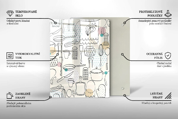 Glass worktop saver Kitchen accessories