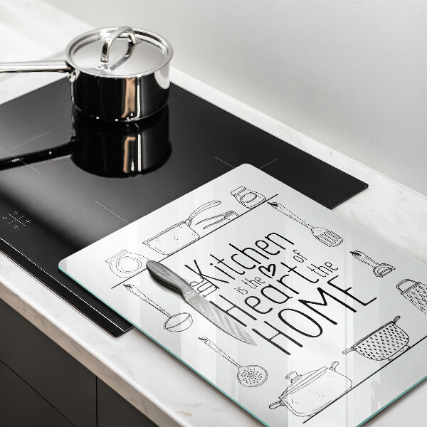 Glass worktop saver Inscription, sentence