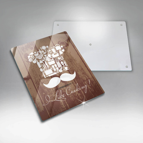 Glass worktop saver Inscription and like cooking