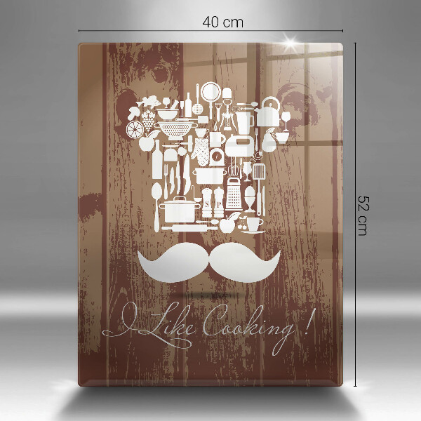 Glass worktop saver Inscription and like cooking