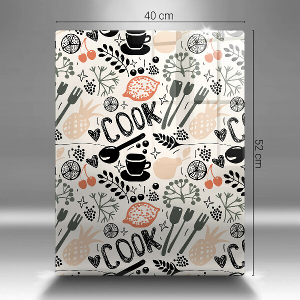 Glass worktop saver Drawing kitchen theme