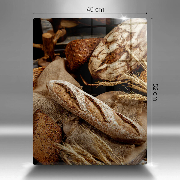 Glass worktop saver Bread