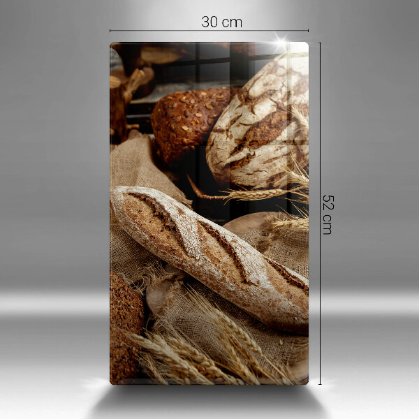 Glass worktop saver Bread