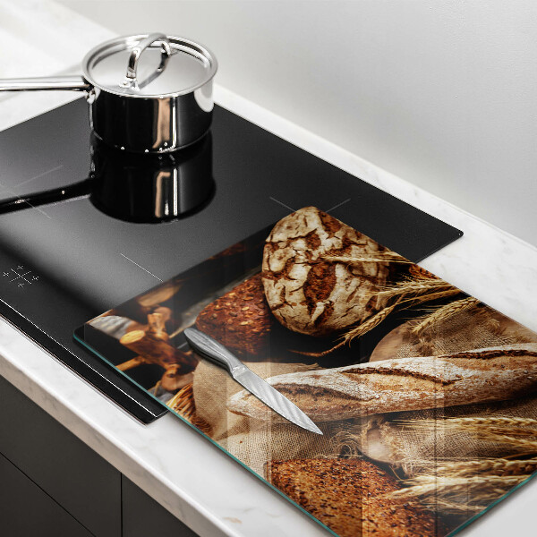 Glass worktop saver Bread