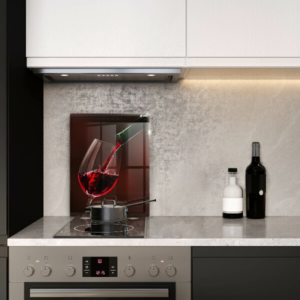 Glass worktop saver A glass of wine