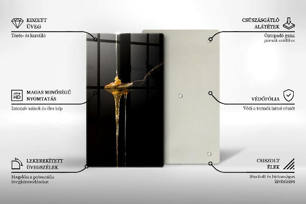 Glass worktop saver A teaspoon of honey