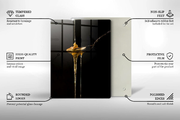Glass worktop saver A teaspoon of honey