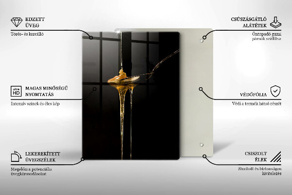 Glass worktop saver A teaspoon of honey