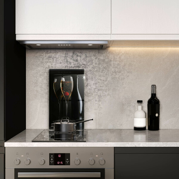 Glass worktop saver Champagne glasses