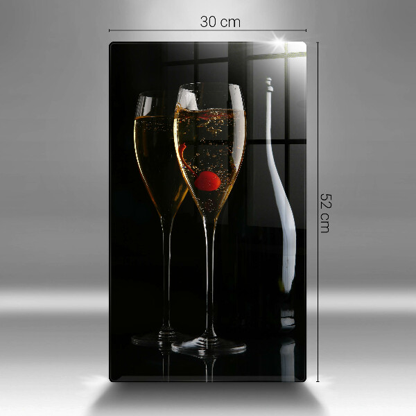 Glass worktop saver Champagne glasses