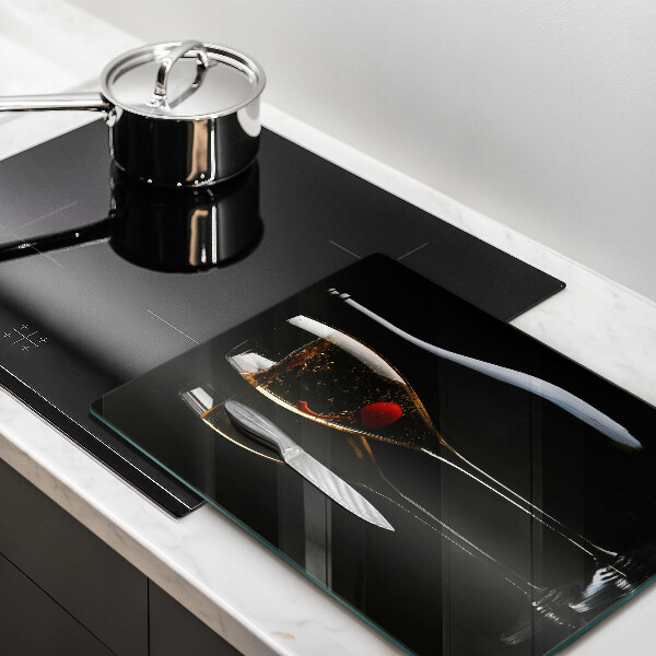 Glass worktop saver Champagne glasses