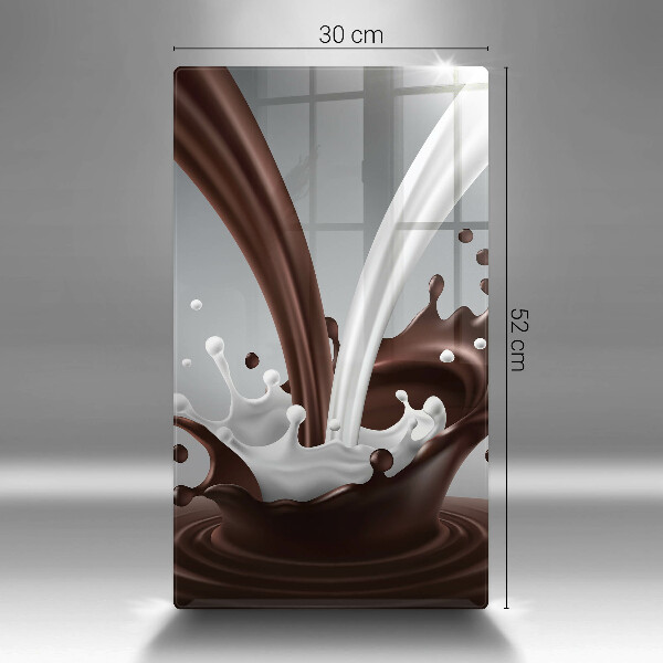 Glass worktop saver Milk and chocolate