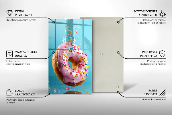 Glass worktop saver Sweet donut