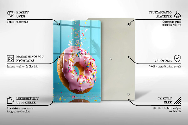 Glass worktop saver Sweet donut