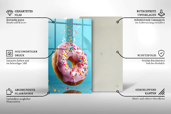 Glass worktop saver Sweet donut
