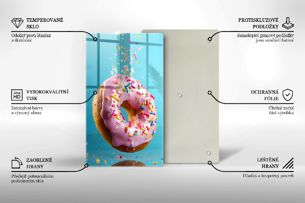 Glass worktop saver Sweet donut